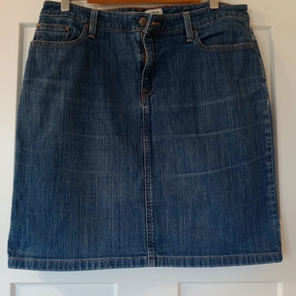 L.L Bean Jean skirt